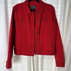 Lauren Jeans Co. Red Denim Jacket